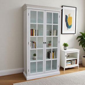 white furniture,white bookcase